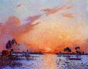 Sunset in Briere II unknow artist